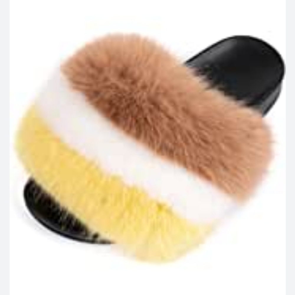 Funky Monkey Fuzzy Fur Slides - image 1